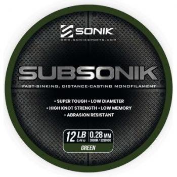Sonik Subsonik 12lb Verde – Fibra de 3000 m, 0.28 mm
