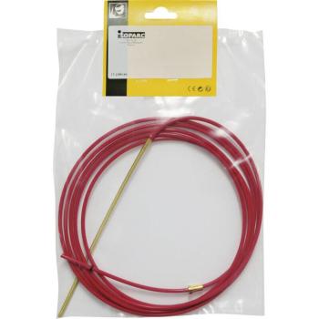 Teflón Fundido Rojo 8 m + Complemento de Latón + Hilo Aluminio Ø 1,0/1,2