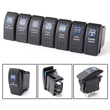 Nolunt™ Stile Blu Toggle SPST ON-OFF 24V/10A