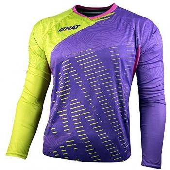 Rinat Erwachsene Fußball‑Trikot ETNIK – Torwartversion, Lila/Neon Gelb M