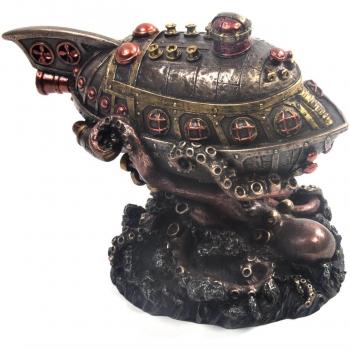 „Escape vom Leviathan“ – 20 cm Steampunk‑Kunstobjekt