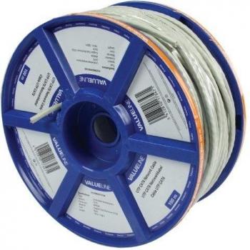Valueline Cavo di Rete Cat6 UTP Singolo-Filo (Flessibile) in Bobina 100 m, Marrone
