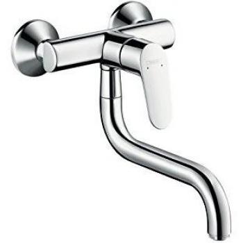 Mitigeur cuisine Hansgrohe Focus M41 1 jet montage mural chromé