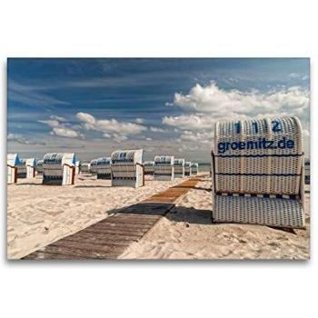 Leinwand „Sonnenbaden an der Ostsee“ 120 cm × 80 cm – CALVENDO Premium