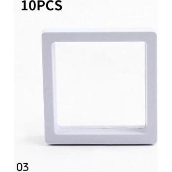 10PCS Simple Transparent PE Film Storage Box