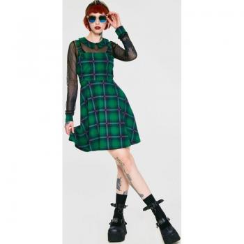 Jawbreaker Kurzes Karo-Kleid