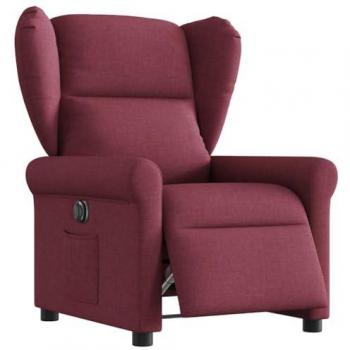 Poltrona Comfort Reclinabile Rosso Vino vitaXL