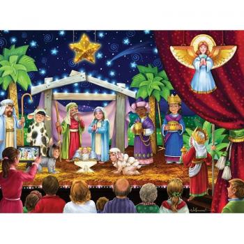 Dekorative Diamant-Embroidery Kit – 20x30 cm Cartoon‑Drama