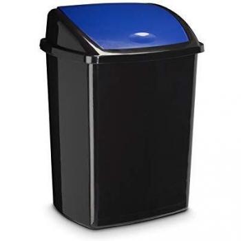 Pattumiera 50L con Coperchio Nero