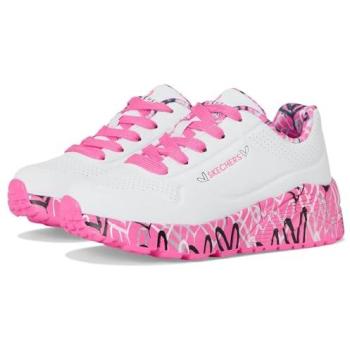 Skechers x JGoldcrown – UNO Lite – Lovely Luv (Blanc/Rose Fluo)