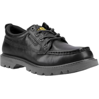 Caterpillar Men's Low-Top Moc Toe Leather Shoes – Black, Size 12