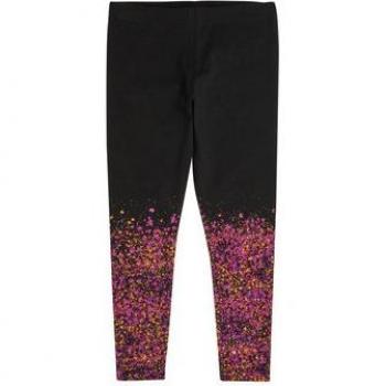 Cotone Nero Leggings Slim Desigual Schizzi M