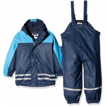 Manteau Étanche Playshoes Junior 2 pièces Capuche Amovible