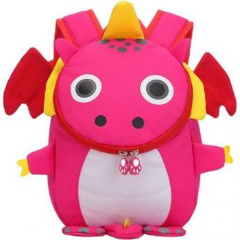 Mochila Dragão Rosa com Tirantes Reforçados
