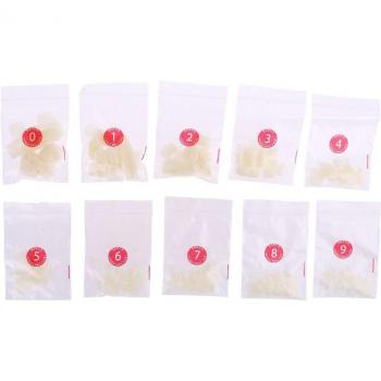 500 Pcs Transparent French UV Gel Toe Nail Art Tips