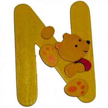 Lettera N in Legno Decorativa Baby Idea