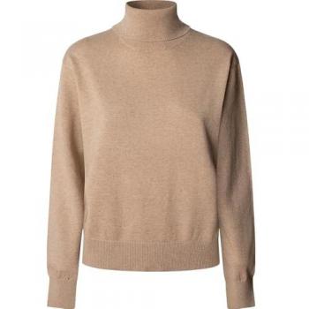 Beige Rollkragenpullover für Damen
