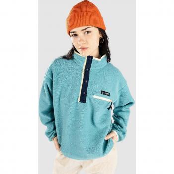 Columbia Helvetia II Fleece Cropped à fermeture éclair 1/2, en bleu