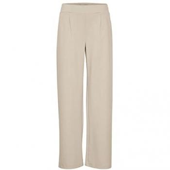 B.YOUNG Damenstoffhose BYRIZETTA – Größe L, weiß (Safari), 73 % Polyester, 23 % Viskose, 4 % Elasthan