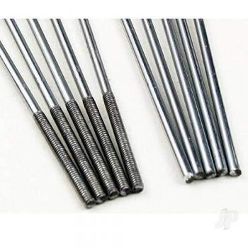 RC Model Plane Pushrod Set – 8″ (200 mm) Threaded, M2, 10 Pieces