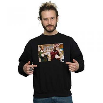 Festliches Herren Sweatshirt mit Elfenmotiv