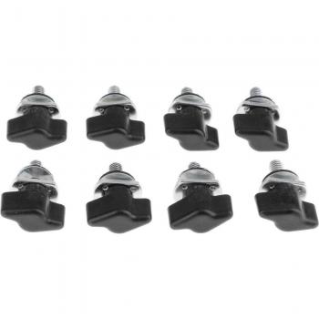8pcs Quick Release Hard Top Screw Fastener Kit for Jeep Wrangler JK 1995 4 Doors Black/Red