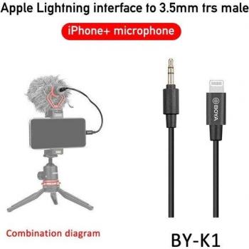 Cable Extensión Audio BOYA BY‑K4 – TRS 3,5 mm a Tipo C