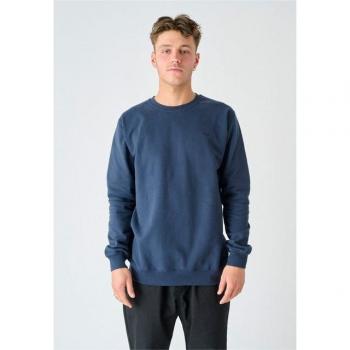 Cleptomanicx “Ligull” Herren‑Sweat XL in Blau – Möwen‑Stick auf der Brust