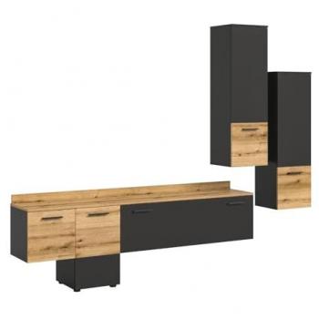 Inn.Furn Wohnwand Elian mit Soft-Close und LED-Beleuchtung