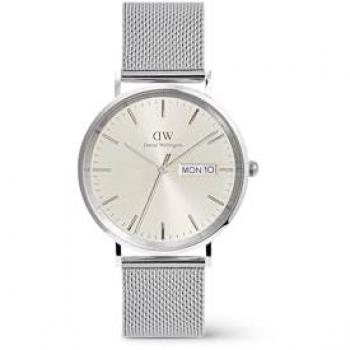 Daniel Wellington Herrenuhr Day Display Edelstahl