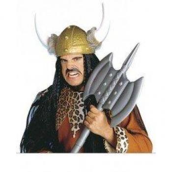 Widmann Deluxe Wikinger‑Helm mit Fell – Männerkrieger‑Accessoire für Mottoparty