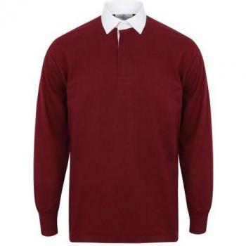 Polo Sportivo Rugby M Maniche Lunghe Grigio‑Blu