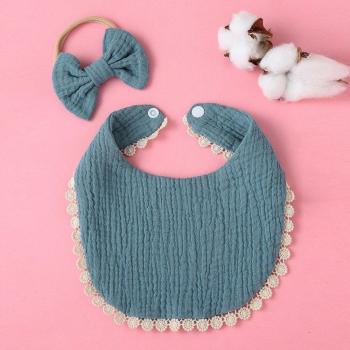 Bavoirs Bandana Coton Bébé 2 Pièces