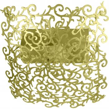 Plafonnier urbain métal doré 1 ampoule