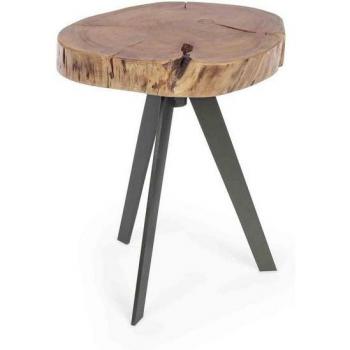 Rundtisch Aron aus Akazienholz, Ø 35 cm