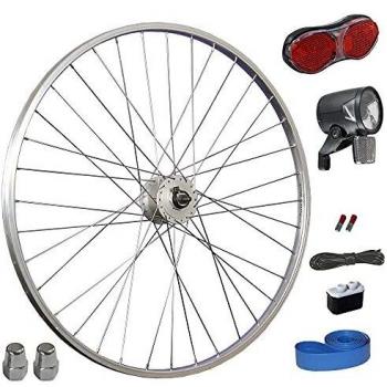 Set di luce a led shimano hub hub 28'' bike front wheel taylor-wheels