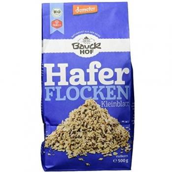 Bauckhof Haferflocken Kleinblatt Demeter, 1er Pack (1 x 500 g)