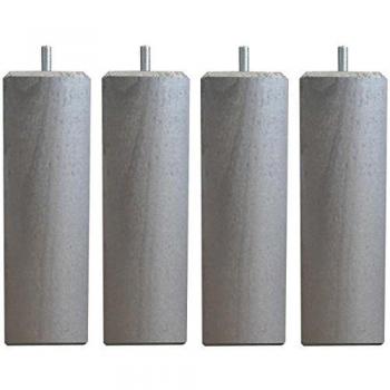 Jeu de pieds carrés 6 cm x 6 cm H 19 cm