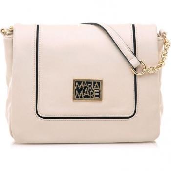 MARIAMARE bandoleras mujer bondea beige con cierre cremallera