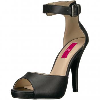 Pleaser Pink Label Damen Eve-02 Plateau-Sandalen, Schwarz, 40.5 EU