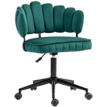 Minkurow Büro-Sammelstuhl – Samtweiche Rückenlehne, Hohlkreuz‑Stütze, 360° Rotation