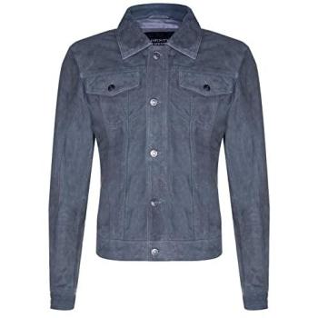 Infinity 4XL Grey Goat Suede Denim Jacket – Adelaide Style