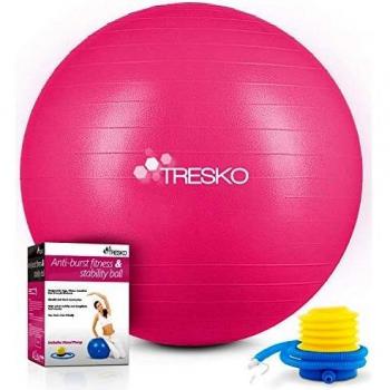 Balle d'Exercice TRESKO® Fitness 300 kg Rose 65cm