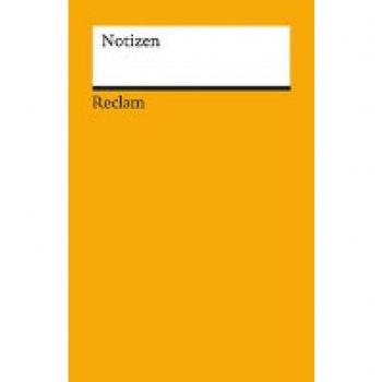 Notizen (orange): Das kleine Reclam-Notizbuch blanko