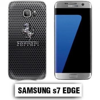 Custodia Ferrari per Samsung S7 Edge in Metallo