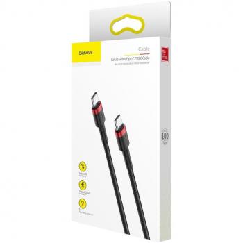 Câble Type-C Baseus Cafule 60W 1m Noir/Rouge