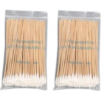 200Pcs 15CM Long Wooden Handle Ear Cleaning Swabs