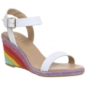 Office Frauen Pumps – Mehrfarbiges Leder mit Regenbogenschuhabtrieb – 37,5