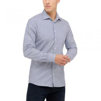 Eterna Langarmhemd SLIM FIT in navy