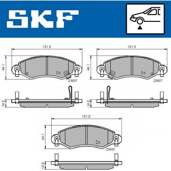 SKF VKBP 80223 A Brake Pad Set